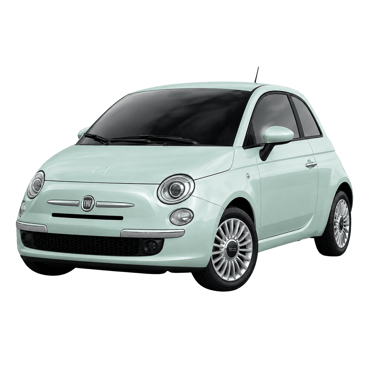 Fiat 500 compact hire car for easy local driving in Newbury